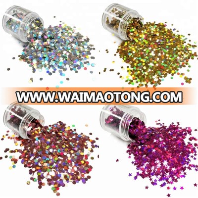 Bulk 180 colors polyester body glitter